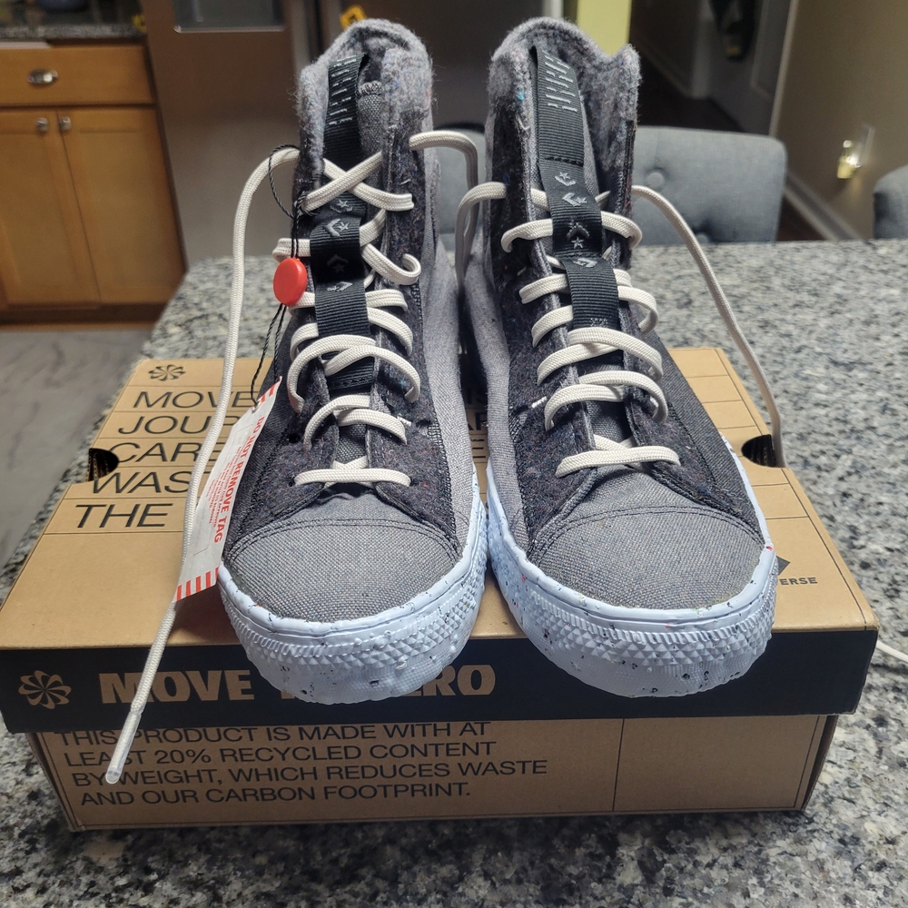 Chuck Taylor All Star Crater High 'Black Light Grey' Women's Size 9.5 Men's 7.5